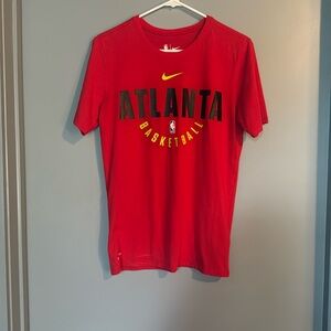 Nike Atlanta Basketball Tee Dri-fit Red Tee Sm. NWOT